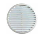 GRIGLIA DI VENTILAZIONE TONDA+MOLLA 100