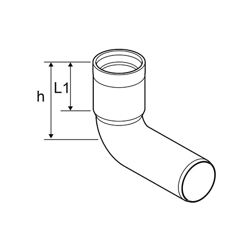 CURVA WC +GUARNIZIONE    110       HTSB   B